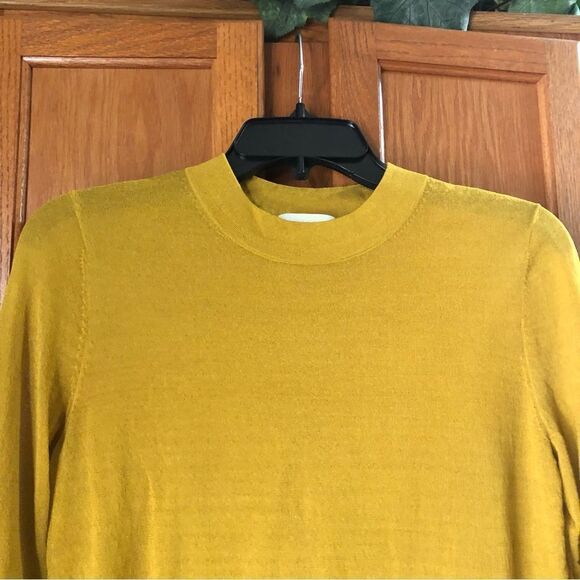 COS Gold Mock Neck Sweater - S - Picture 3 of 10